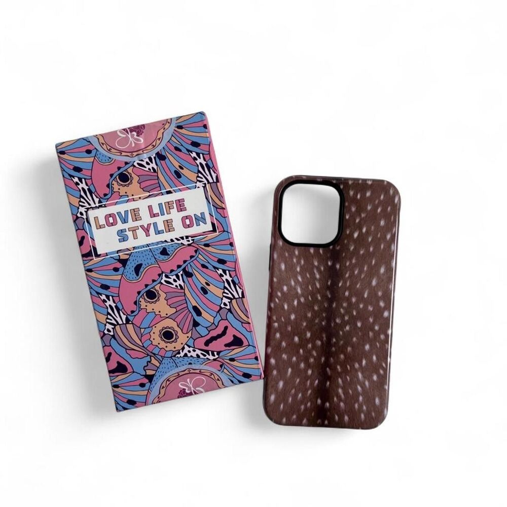 Brown Fawn Print iPhone Case Protective Phone Cover - Picture 4 of 6